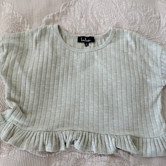 Lulu's Women's cropped long sleeve top size S - Picture 8 of 8